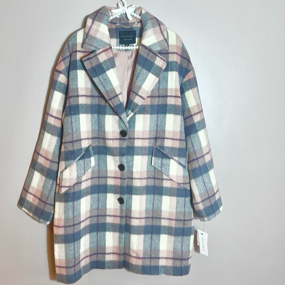 Sanctuary 10% Wool Blend Coat - Picture 2 of 9